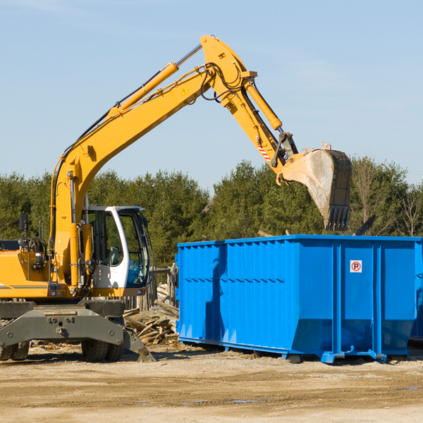 are there any restrictions on where a residential dumpster can be placed in Brooks GA